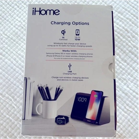 Speaker Alarm Clock Wireless Charging iHome - Picture 5 of 11